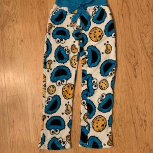 Sesame Street Cookie Monster Fluffy Pajama Pants